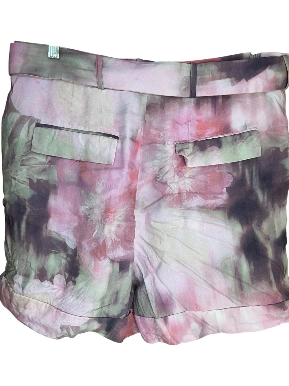 Ted Baker Ayaaz Floral Printed Tailored Shorts Pink Coral